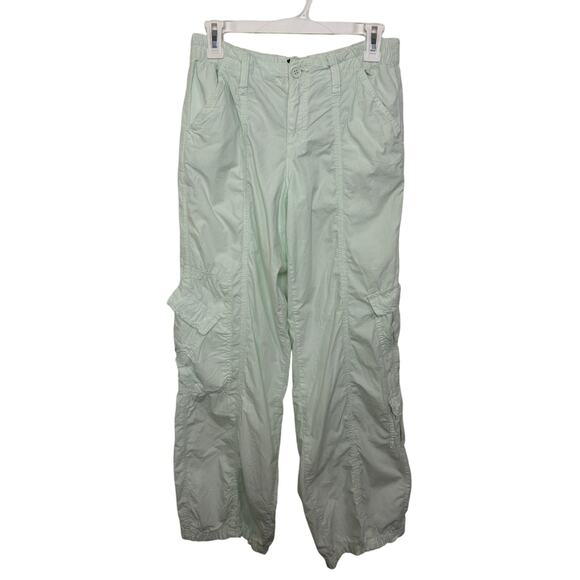 Urban Outfitters BDG Y2K Low Rise Cargo Utility Pants Size Small Mint Green - Picture 2 of 7